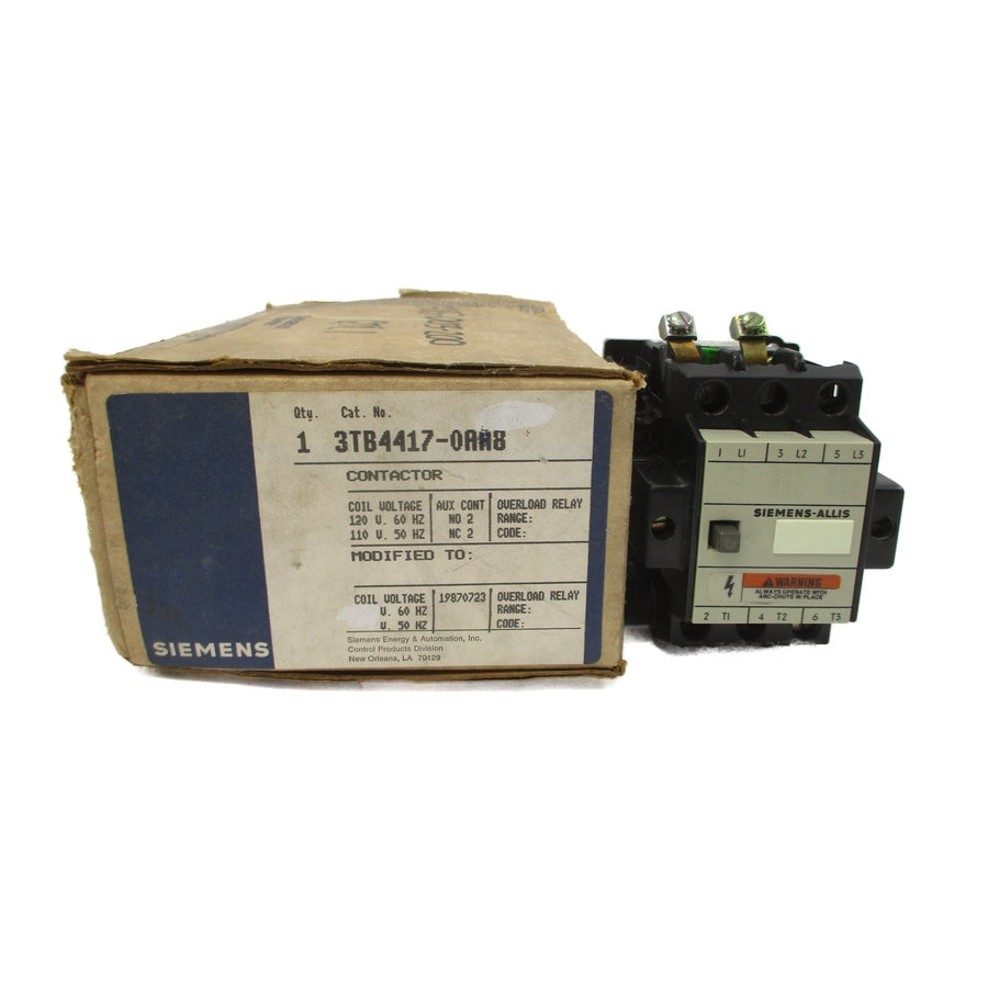 SIEMENS 3TB4417-0AA8 110/120V 42A NSMP
