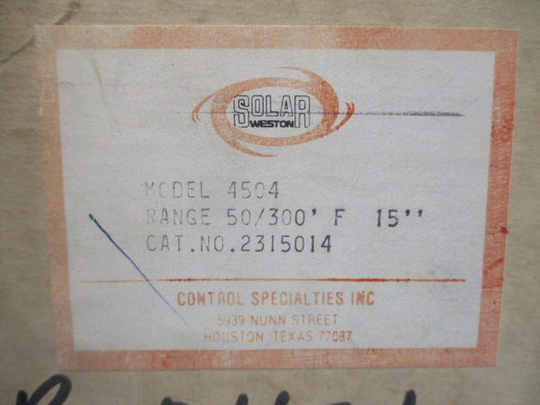 SOLAR WESTON 4504 2315014 50/300'F 15" NSMP