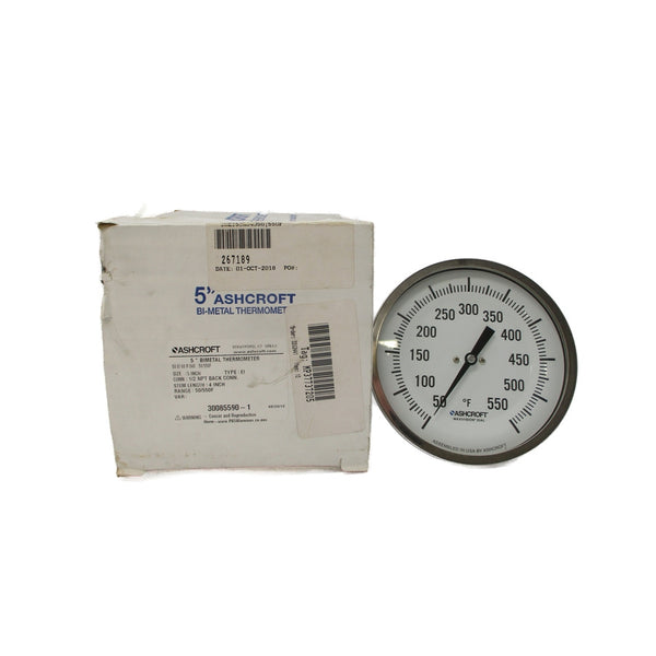 ASHCROFT 50EI60R040 50/550'F 5" NSMP