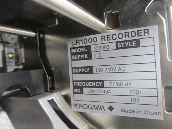 YOKOGAWA UR1000 436003/D2 100-240VAC NSNP