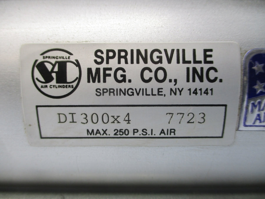 SPRINGVILLE AIR CYLINDERS DI300X4 250PSI NSNP