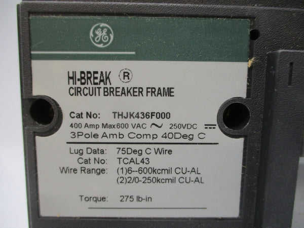 GENERAL ELECTRIC THJK436F000 600VAC 400A NSNP