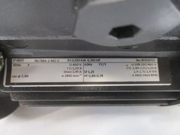 GRUNDFOS SPK1-15/15A-WB-A-AUUV A3AAQ4575P1180700004 208-230/460V 2.40-2.30/1.20A NSNP