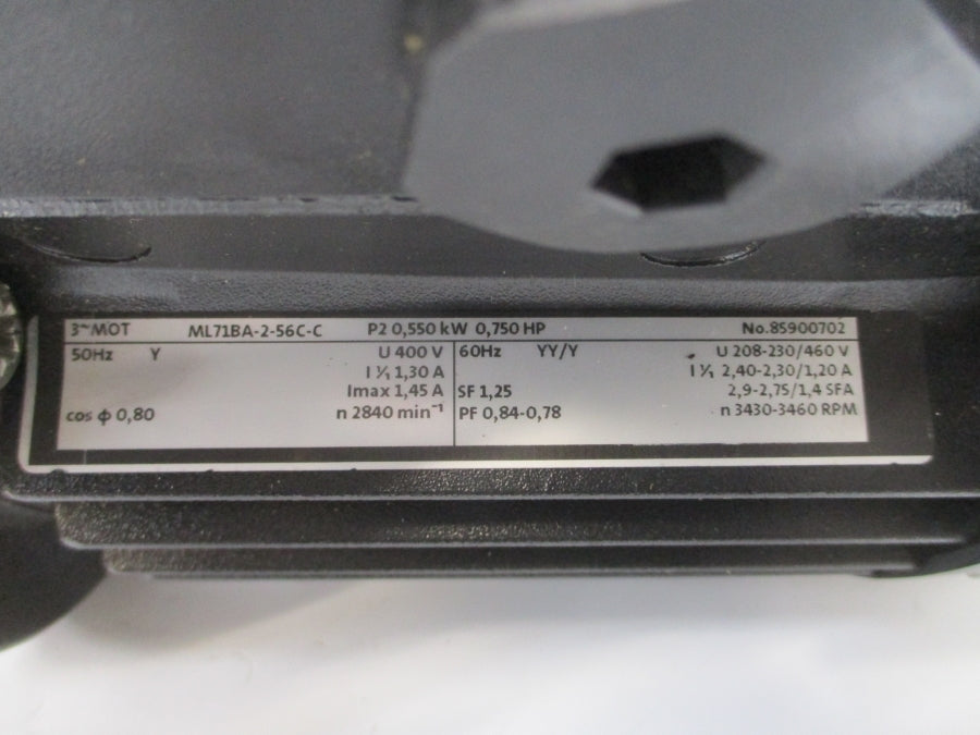 GRUNDFOS SPK1-15/15A-WB-A-AUUV A3AAQ4575P1180700004 208-230/460V 2.40-2.30/1.20A NSNP