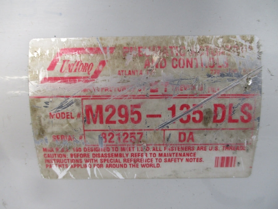 UNITORQ M295-135DLS PQ2XC2S-572 150PSI UNMP