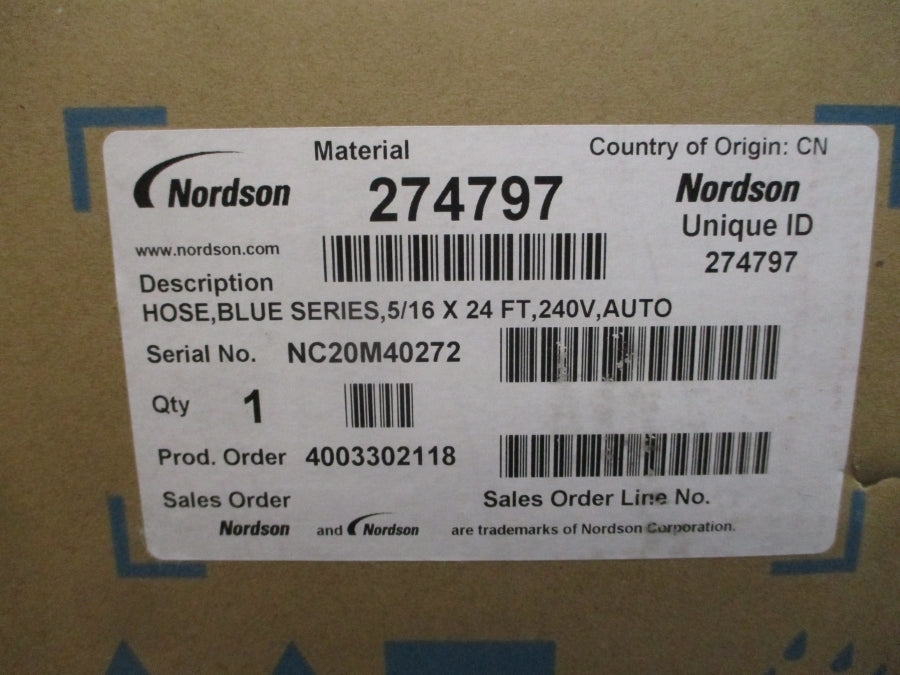 NORDSON 274797 240V 1500PSI 24' NSMP