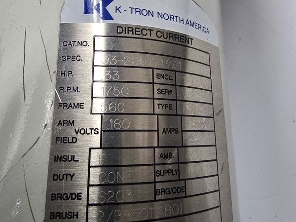 K-TRON 33-2007Z131G1 180V 1.6A NSNP