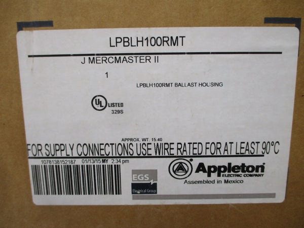 APPLETON LPBLH100RMT 277V 1.30A NSMP