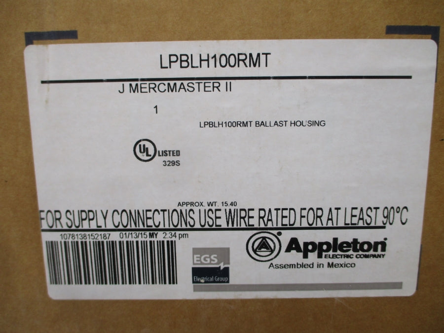 APPLETON LPBLH100RMT 277V 1.30A NSMP