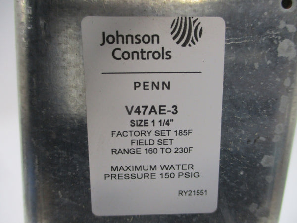 JOHNSON CONTROLS V47AE-3 150PSI 160-230'F 1-1/4" NSNP