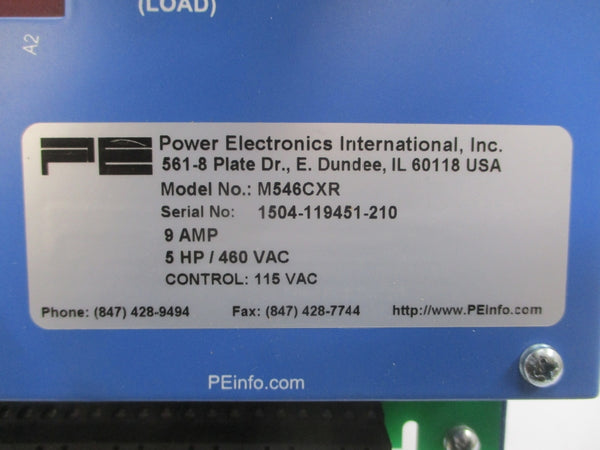 POWER ELECTRONICS M546CXR 460VAC 9A NSNP