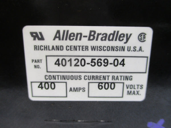 ALLEN BRADLEY 40120-569-04 600V 400A NSNP