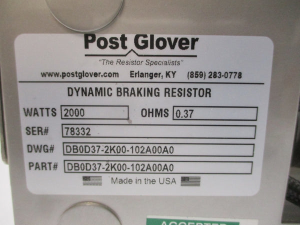 POST GLOVER DB0D37-2K00-102A00A0 NSNP