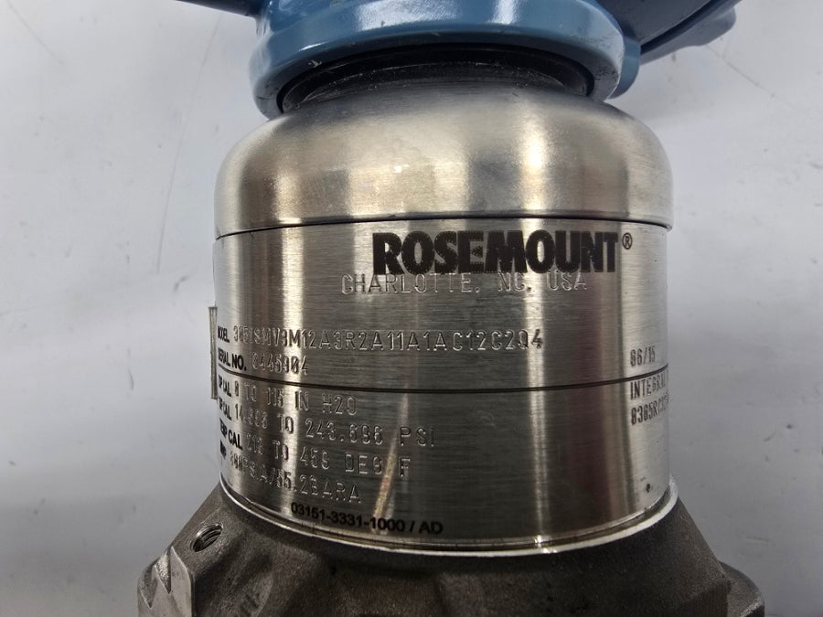 ROSEMOUNT 3051SMV3M12A3R2A11A1AC12C2Q4 800PSI NSNP