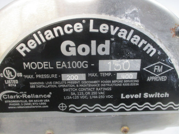 CLARK-RELIANCE EA100G-150 125/250VAC 5A 200PSI 400'F UNMP