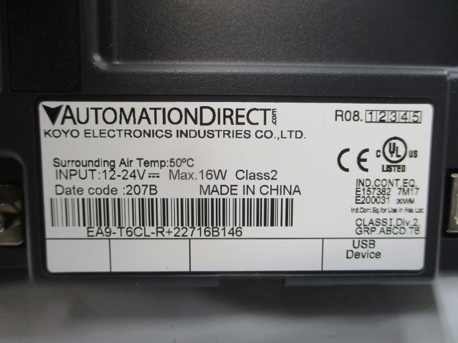 AUTOMATION DIRECT EA9-T6CL-R EA9-T6CL-R+22716B146 12-24V NSMP