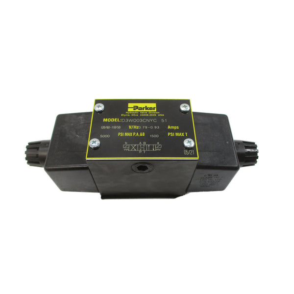 PARKER D3W003CNYC51 110/120V 0.79-0.93A 5000PSI NSNP