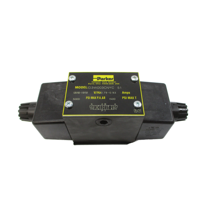 PARKER D3W003CNYC51 110/120V 0.79-0.93A 5000PSI NSNP