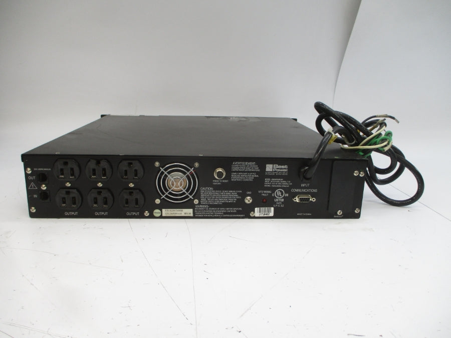 BEST POWER FORTRESS 750 05200750RU8X 110-120VAC 7.5A REV. 00 UNMP