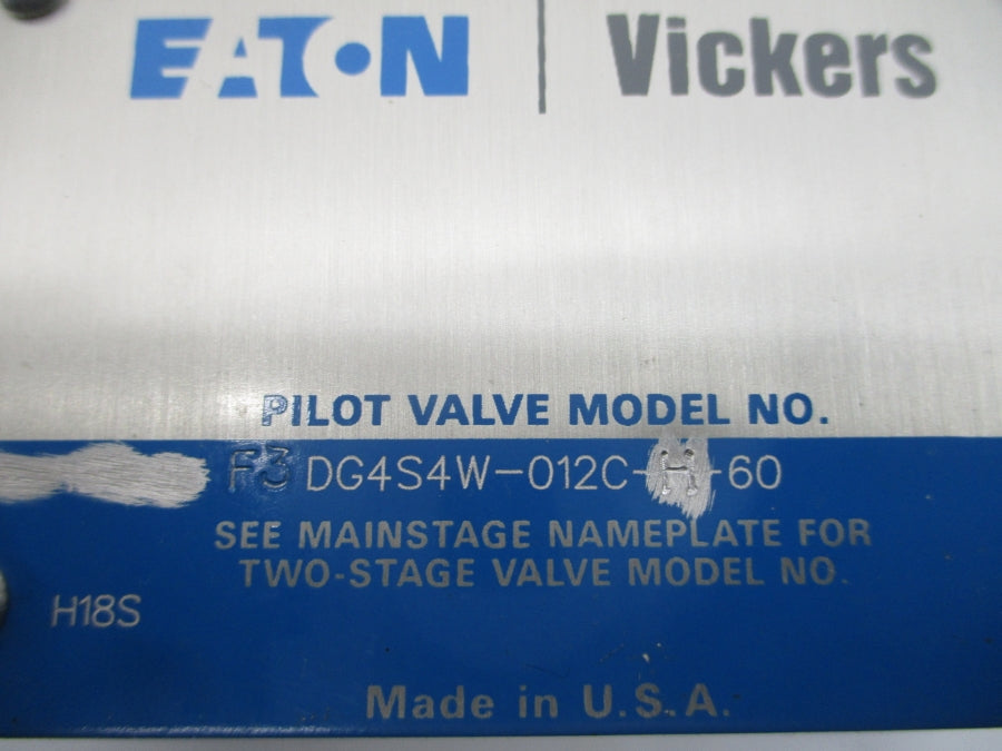 VICKERS F3DG4S4W-012C-H-60 868988 24VDC 1.8A NSNP