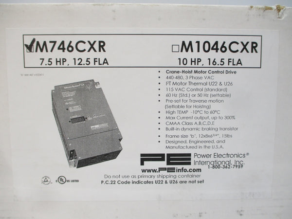 POWER ELECTRONICS M746CXR 460VAC 12.5A NSMP