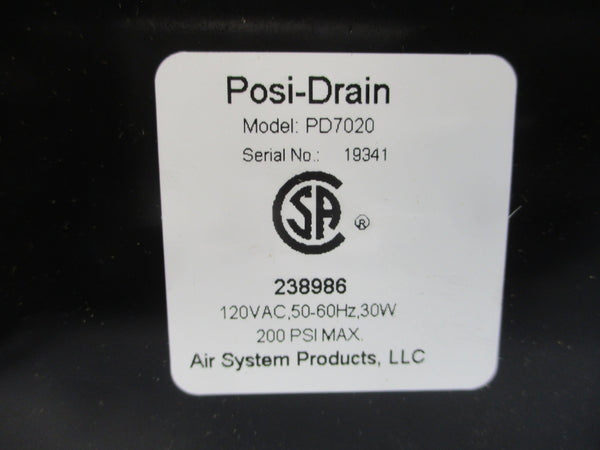 AIR SYSTEM PRODUCTS PD7020 120VAC 200PSI 1/4" NSMP