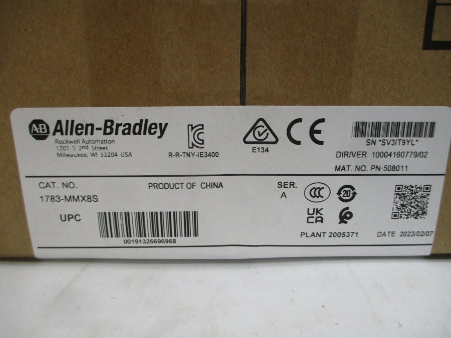 ALLEN BRADLEY 1783-MMX8S SER. A NSMP