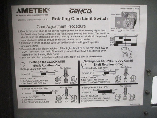 AMETEK GEMCO 1980404RSPTW2 NSNP