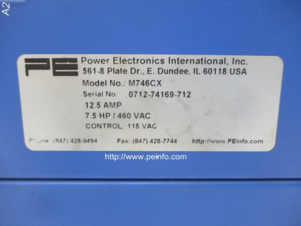 POWER ELECTRONICS M746CX 460VAC 12.5A UNMP