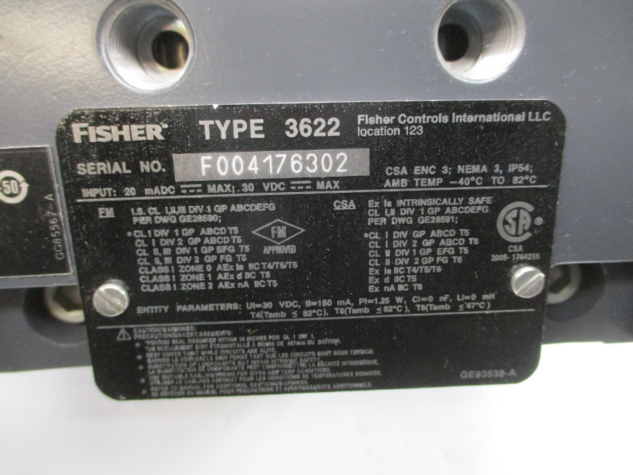 FISHER 3620J 30VDC NSNP