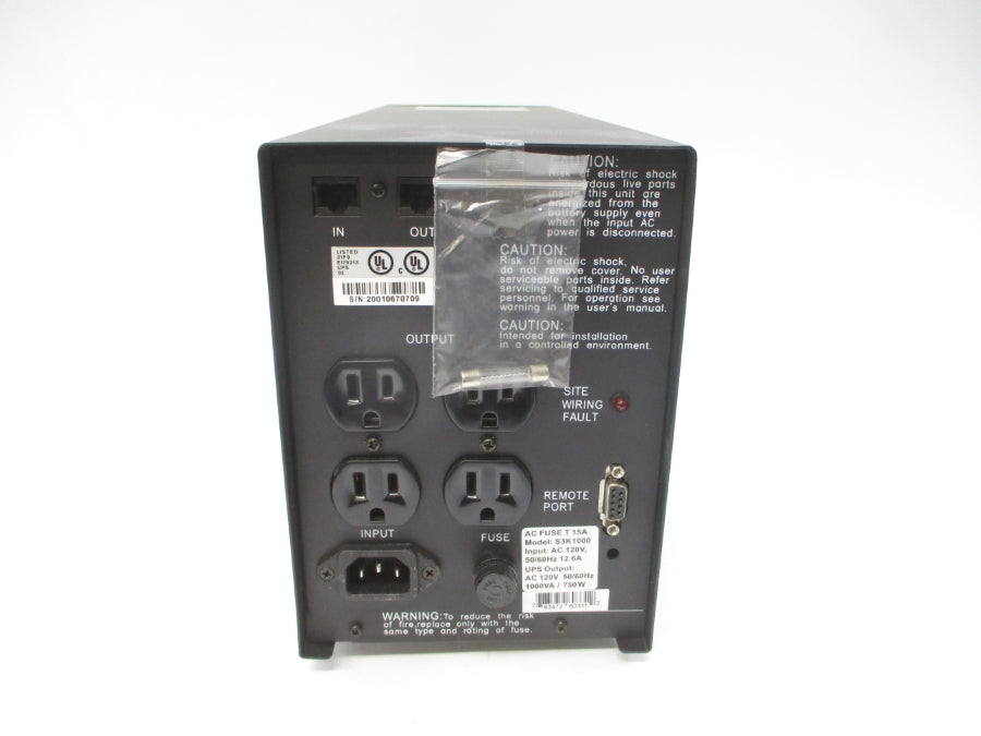 SOLA/HEVI-DUTY S3K1000 120VAC 12.6A NSMP