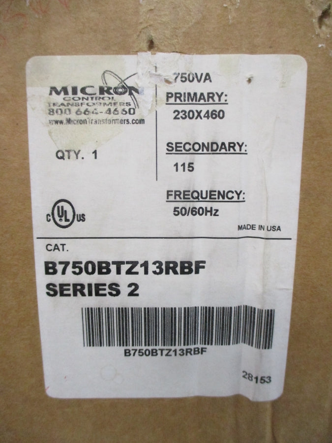 MICRON B750BTZ13RBF SER. 2 230/460V NSMP