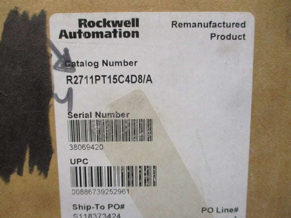 ALLEN BRADLEY 2711P-T15C4D8 SER. A 24VDC REMAN