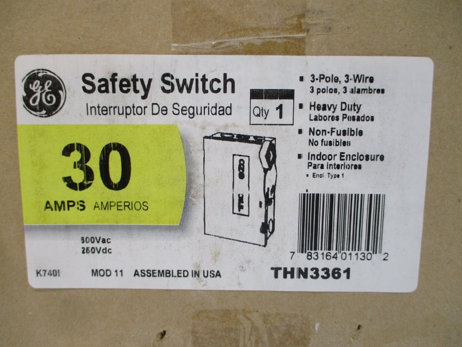 GENERAL ELECTRIC THN3361 600VAC 30A NSMP