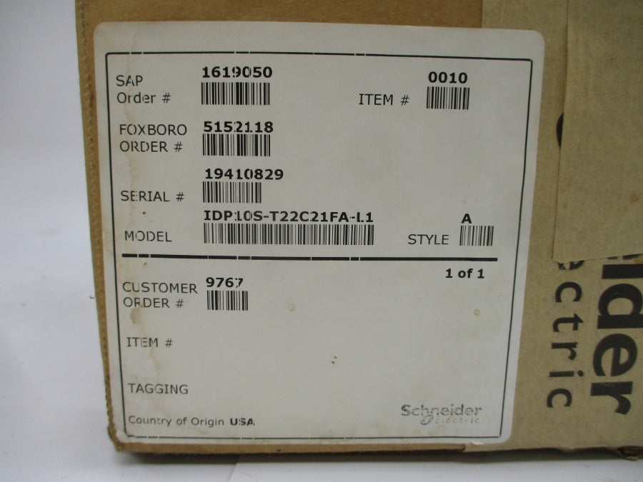 SCHNEIDER ELECTRIC IDP10S-T22C21FA-L1 12.5-42VDC 3626PSI NSMP