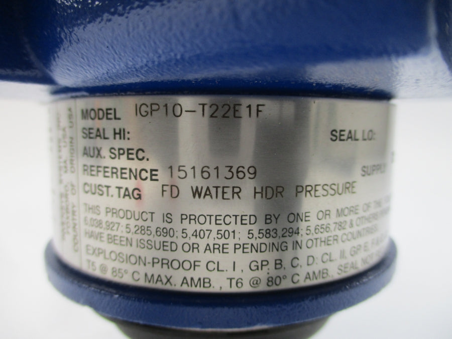 FOXBORO IGP10-T22E1F 12.5-42VDC 3000PSI NSNP