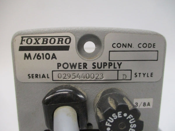 FOXBORO 610AT-OJ M/610A 120V 3/8A UNMP