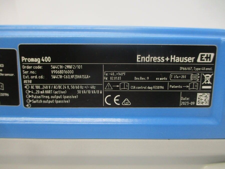 ENDRESS+HAUSER 5W4C1H-2MNF2/101 100-240VAC REV. 9 (CONTROLLER) NSNP