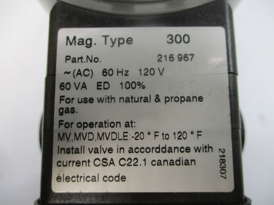 DUNGS 216967 MVD515/6 120V 7PSI 1-1/2" NSNP