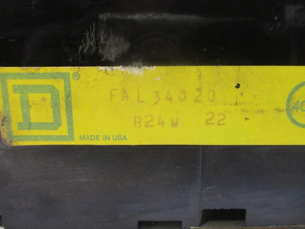 SQUARE D FAL34020 480VAC 20A UNMP