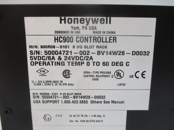 HONEYWELL 900R08-0101 HC900 5-24VDC 6/2A NSMP
