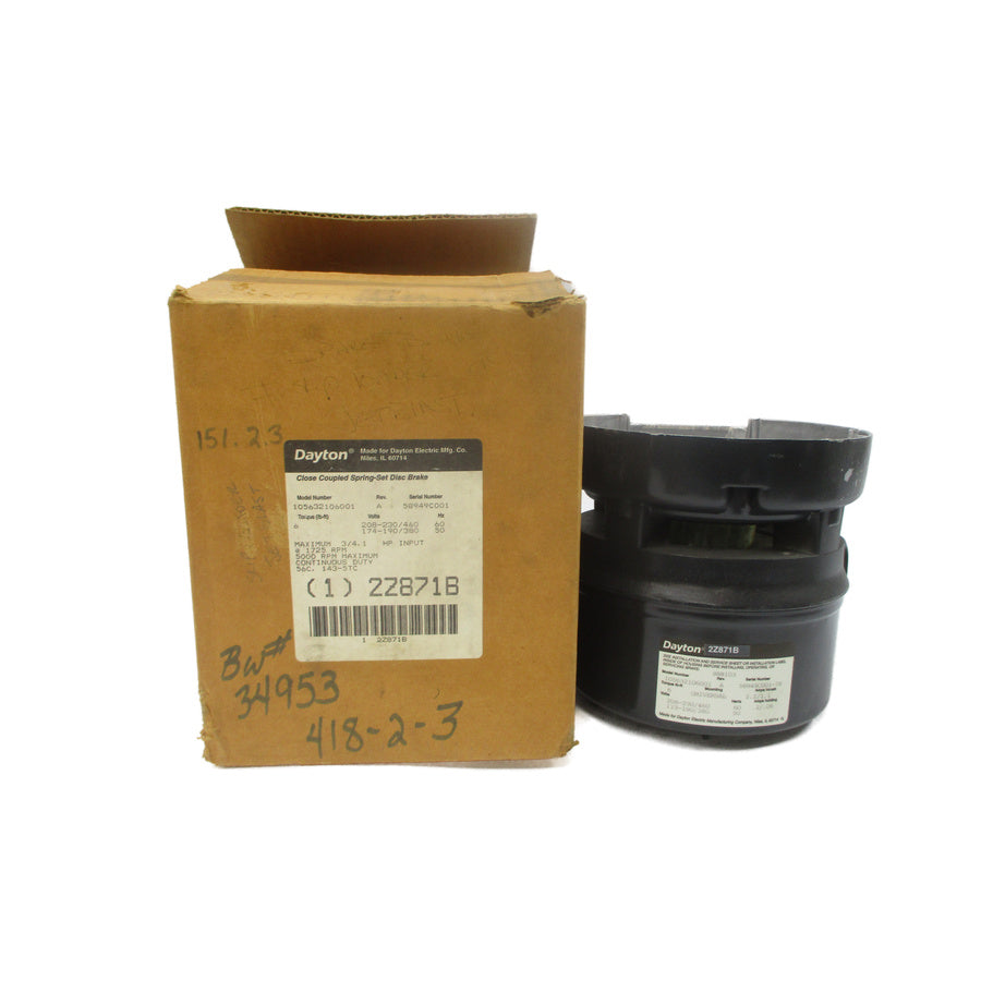 DAYTON 105632106001 2Z871B 208-230/460V 2.2/1.1A REV. A NSMP
