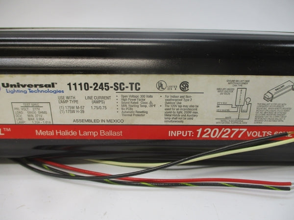 UNIVERSAL LIGHTING 1110-245-SC-TC 120/277V 1.75/0.75A NSMP