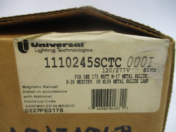 UNIVERSAL LIGHTING 1110-245-SC-TC 120/277V 1.75/0.75A NSMP