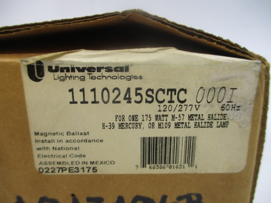 UNIVERSAL LIGHTING 1110-245-SC-TC 120/277V 1.75/0.75A NSMP