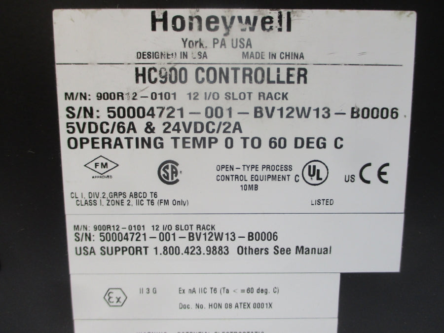 HONEYWELL 900R12-0101 HC900 24VDC 2A NSMP