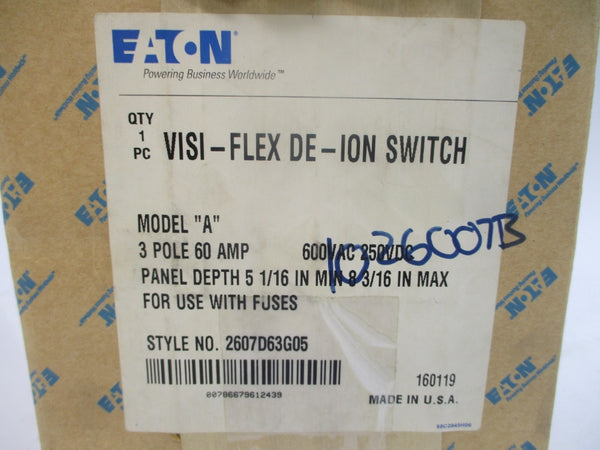EATON 2607D63G05 600VAC 60A NSMP