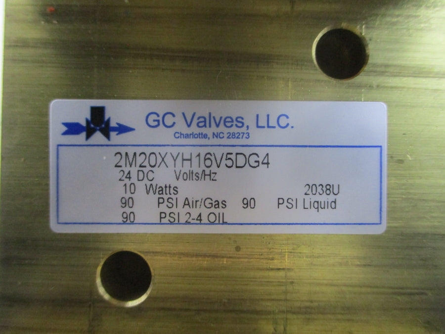 GC VALVES 2M20XYH16V5DG4 24VDC 90PSI 1/2" NSMP