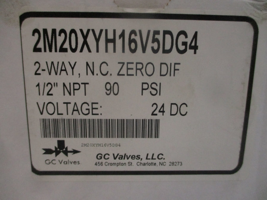 GC VALVES 2M20XYH16V5DG4 24VDC 90PSI 1/2" NSMP