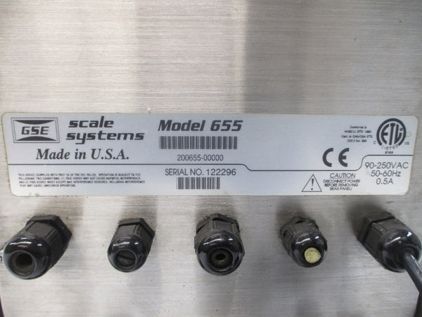 GSE SCALE SYSTEMS 200655-00000 90-250VAC 0.5A UNMP